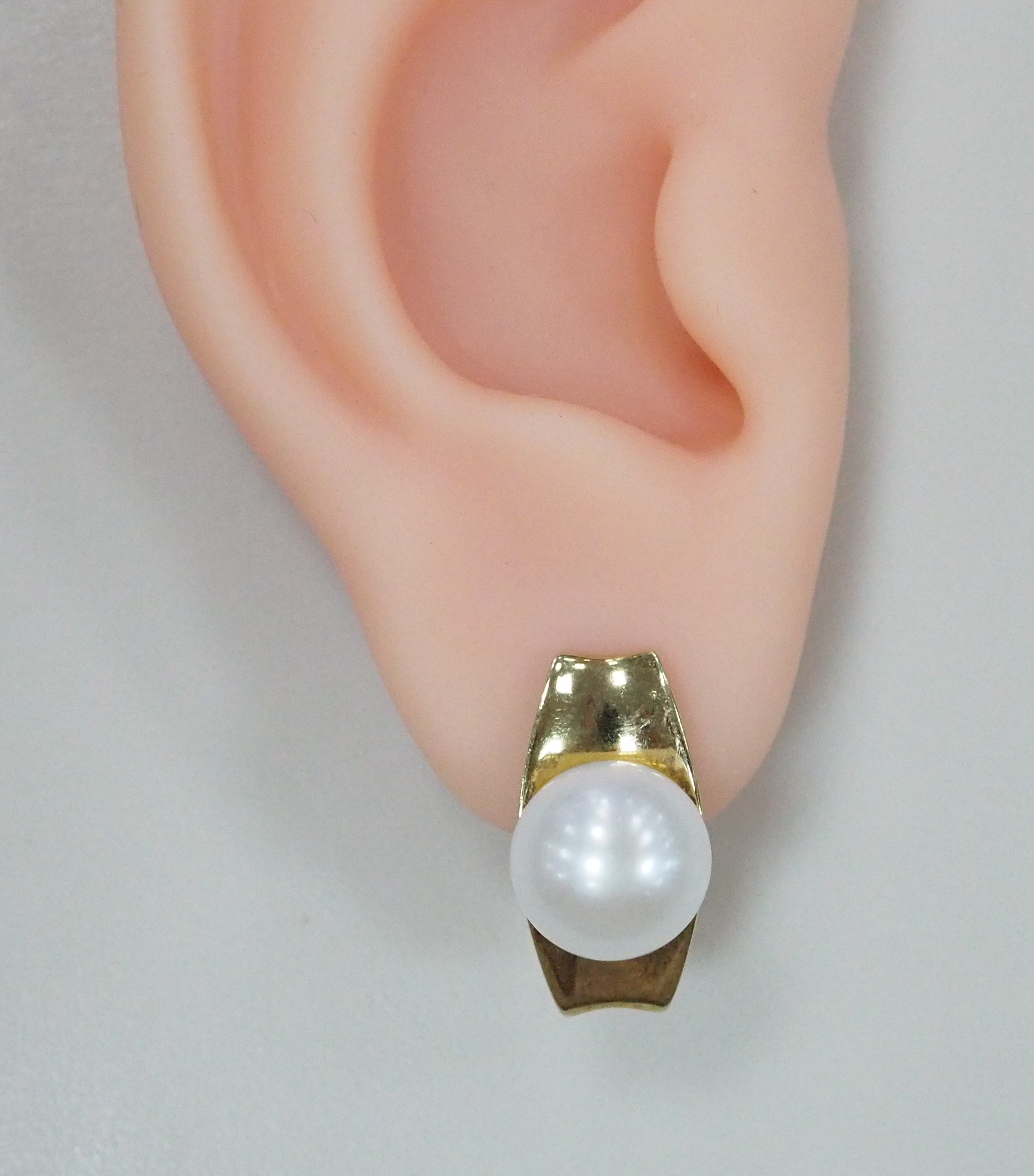 Серебряные серьги с жемчугом